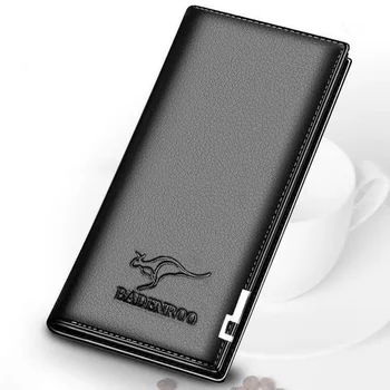 

Kangaroo Men Long Wallet Giveaway PU Male Phone Wallet Clutch Purse Card Holder Men's Clip Bag