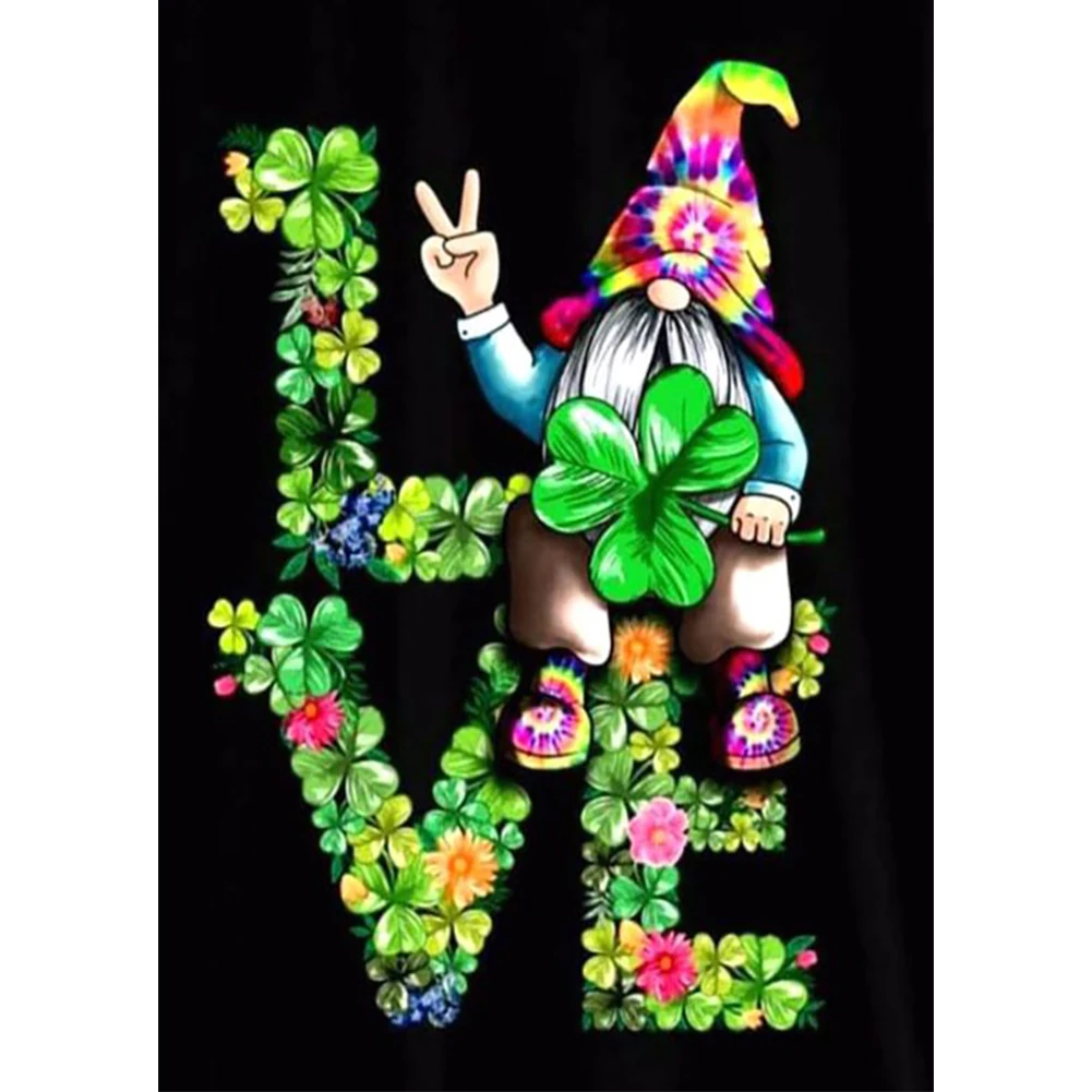 Gnome Cartoon Series 5D Diamond Painting Full Round Drill Diamond Painting Home Decoration Gift Creative Hanging Painting 30x40