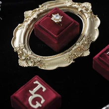 1 шт., квадратная форма, индивидуальный логотип, Обручальное предложение женитьбы, украшение, лучший подарок, роскошное кольцо, коробка