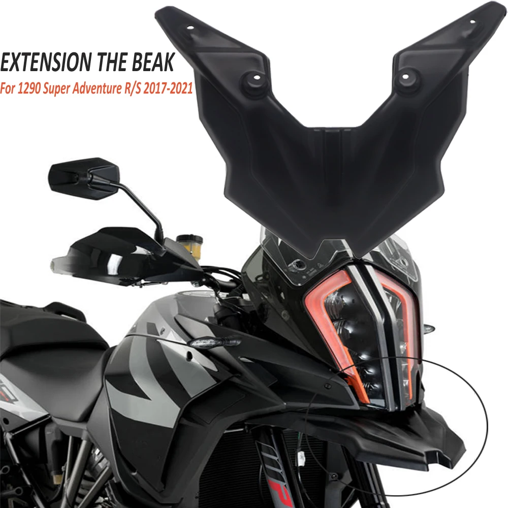 

NEW Motorcycle Front Wheel Mudguard Beak Nose Cone Extension Cover Extender Cowl FOR 1290 Super Adventure R/S Adv 2017-2021