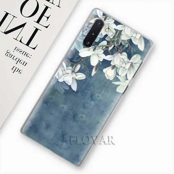 006 Акварельный цветок Одуванчик Лотос Лаванда Чехлы для samsung Galaxy Note 10 S10 Plus 5G S10e A30 A40 A50 A60 A70 M40 жесткий чехол - Цвет: 006