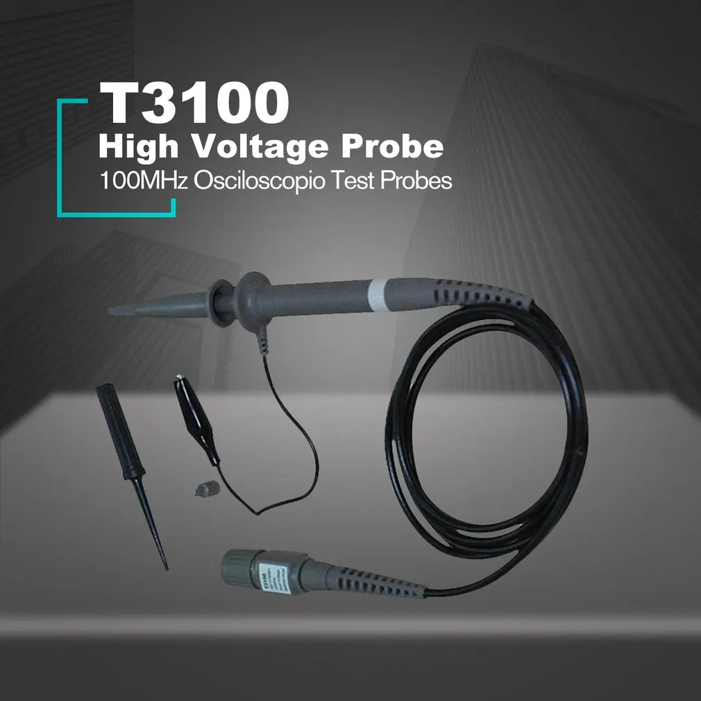 Hantek T3100 100:1 High Voltage Oscilloscope Probe 100MHz 2500V BNC Interface Osciloscopio Test Probes