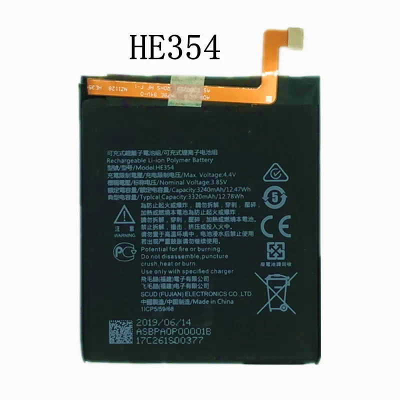 

Original HE354 3240mAh Battery For Nokia 9 PUREVIEW Lithium Polymer Batteries