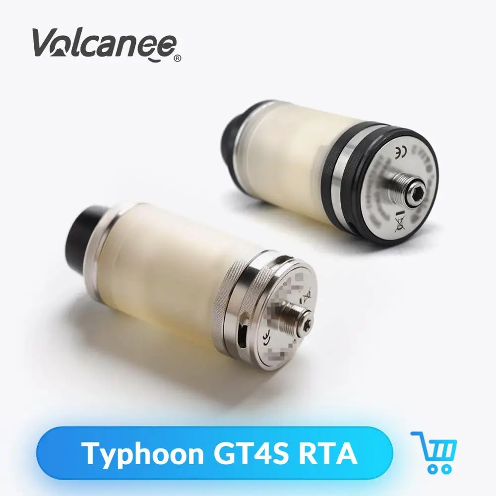 Атомайзер Volcanee Taifun GT4 GTIV S MTL RTA электронная сигарета 23 мм 316SS двойной воздушный