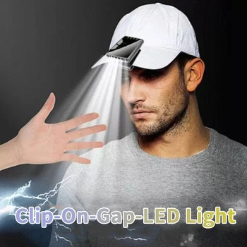 

4 LED Wicks Super Bright Cap Light HeadLamp Head Flashlight Head Cap Hat Light Clip On Light Fishing Head Lamp USB Charging