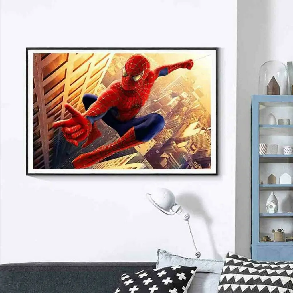 

Diamond for Adults, Full Drill Diamond Art 5D Diamond Painting Kit for Home Wall Decor Gift, American Superhero