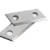 CYSJ 2 Paia di Lame per cippatrice per trituratore da Giardino per Eco ES1600 per McCulloch MCS2001
