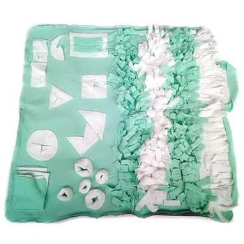 

Pet Dog Training Game Blanket Kennel Dog House Mat Pet Sniffing Blanket Foldable Machine Washable Sniffing Pad-Green