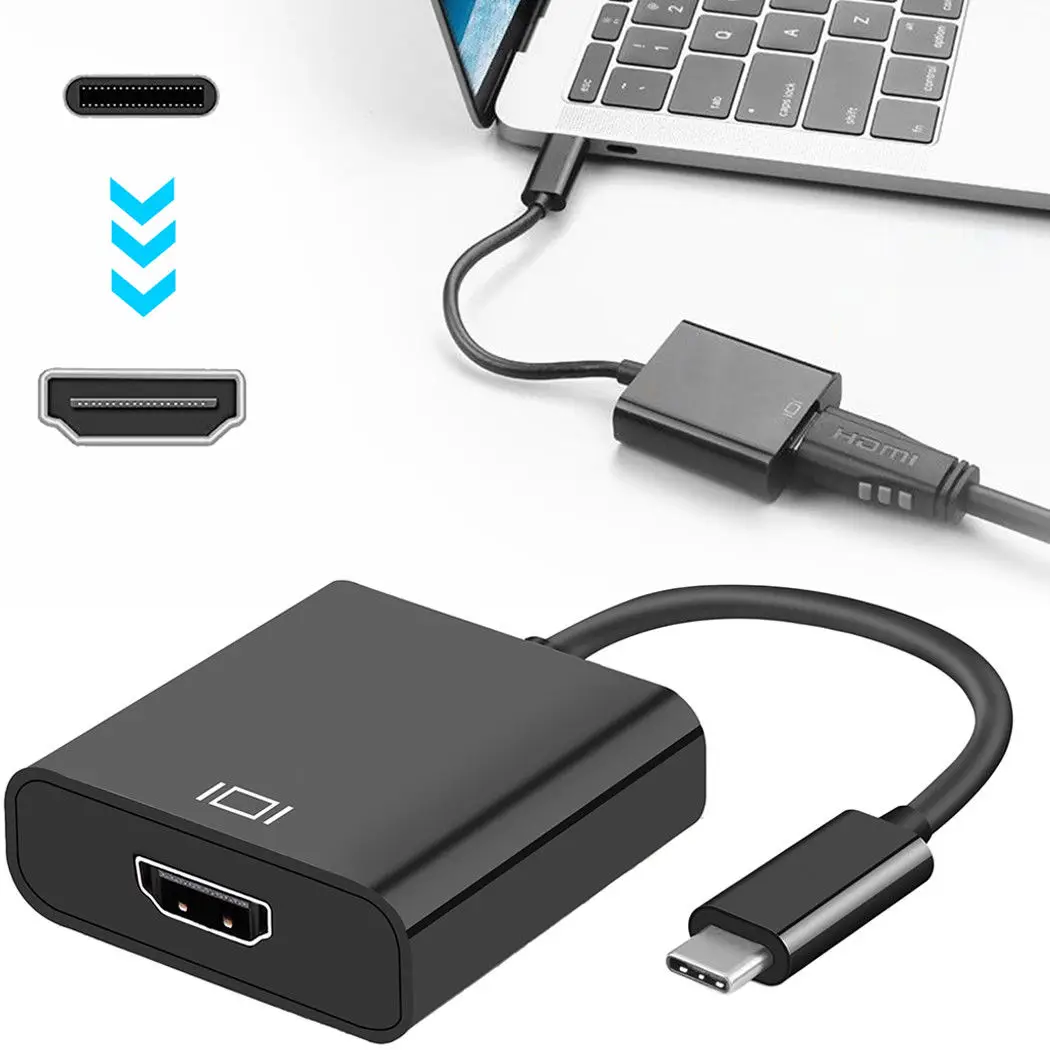 AAAE топ-USB-C тип-c к HDMI HDTV Кабель-адаптер для samsung Note 8 Note 9 S9 S8 Macbook