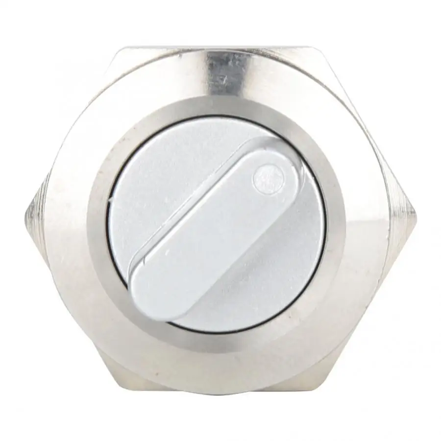 Knob Switch 20PCS BEM-22-21 2-Position Selector Knob Switch Brass Nickel Plated with Self-Locking