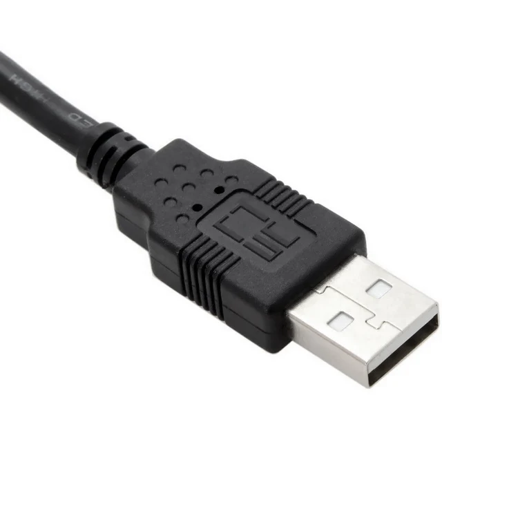 10 футов черный USB 2,0 High Speed штекер A-Male A кабель