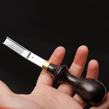 

French wide shove Handmade Leather Edge Beveler Cutting Skiving Trimming Leather Craft Tool Wide shovel Trimming Tool Leather