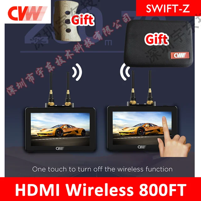 CVW SWIFT Z HDMI 무선 800ft 카메라 이미지 전송 무선 cvw swift 800pro 송신기 수신기 Mars 300 400S, 화성 스위프트