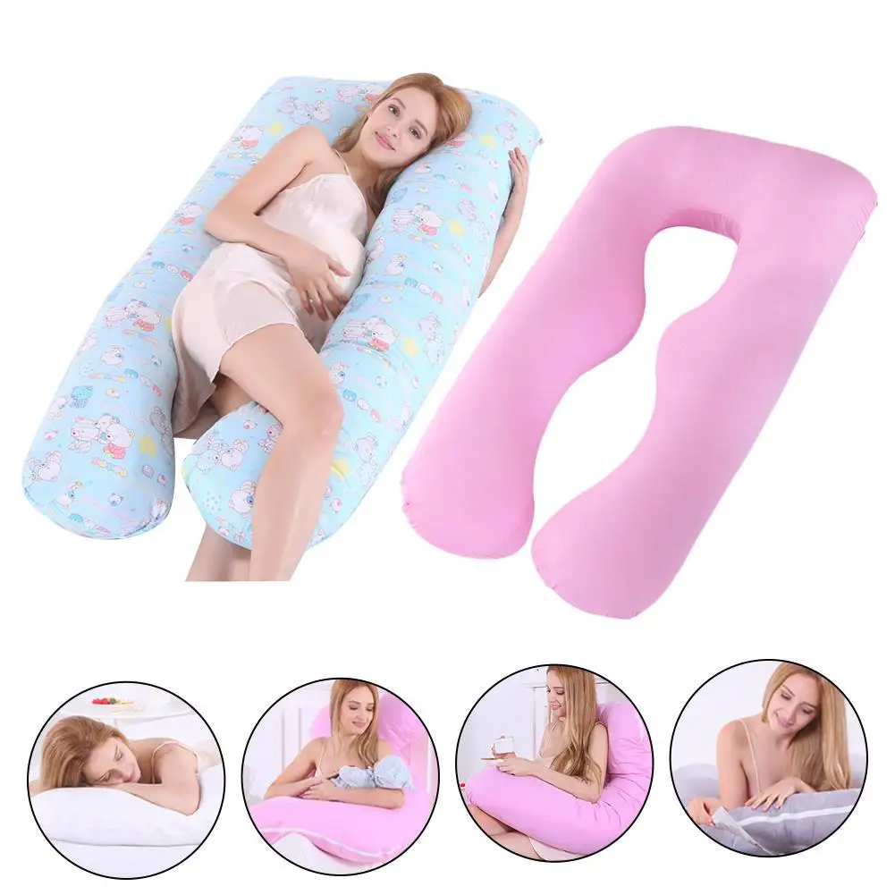 Maternity Pillow Cover Pregnant Woman Pillowcase Cotton U Shaped