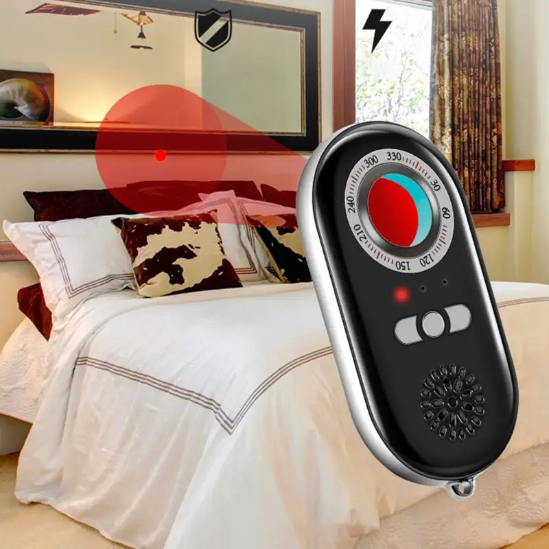 Multifunctional Infrared Detector Anti-Spy Hidden Camera Detector Infrared Anti-lost Anti-theft Alarm System Sensing Device LX9A