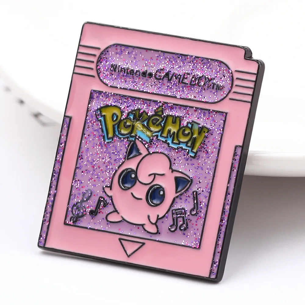 Розовая эмалированная булавка мультфильм значок Pokemons Jigglypuff Броши для женщин мужчин аниме нагрудная булавка брошь бижутерия рюкзак детский подарок