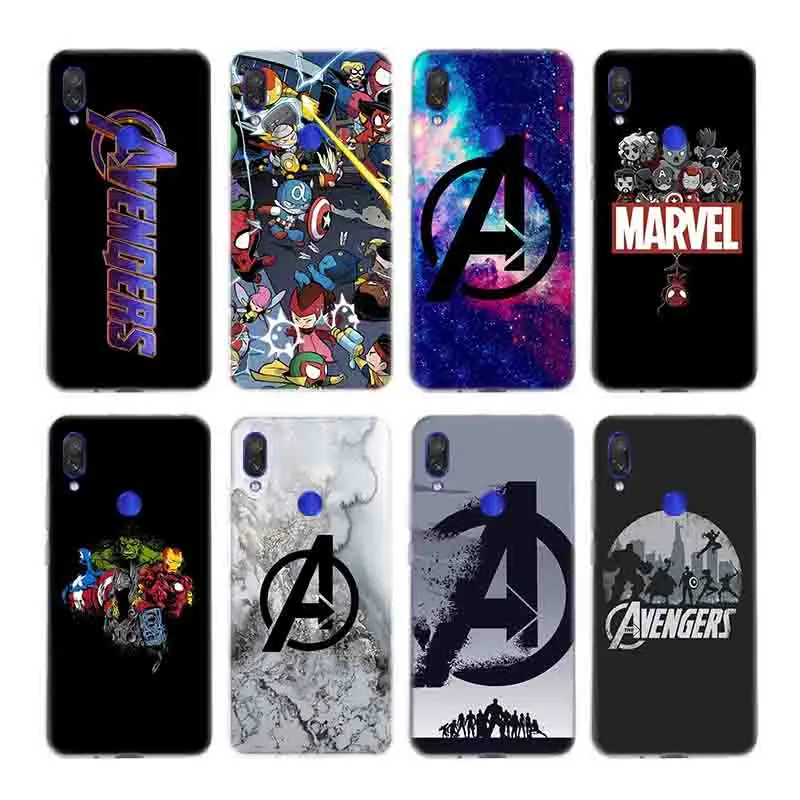

Avengers Endgame Marvel Comic Phone case For Xiaomi Redmi S2 Y3 7A K20 Note 7 7S 6 Pro 5 4 4X Pocophone F1 9 SE 9T A2 8 Lite