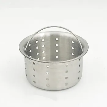 

1pc Hand-held Shower Drain Hole Filter Trap Metal Stainless Steel Kitchen Sink Strainer