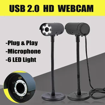 

HD 1080P Webcam USB 2.0 Drive-Free Web Camera CMOS 30FPS 12 Million Pixels Video Webcam 360 Degrees Rotatable With Microphone
