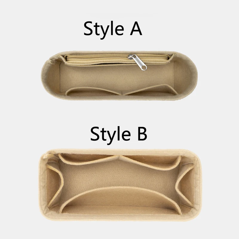 BAMADER Insert Handbag Women Makeup Organiser Felt Insert Bag liner Travel Organizer Portable Cosmetic Bag Shaper For Neonoe