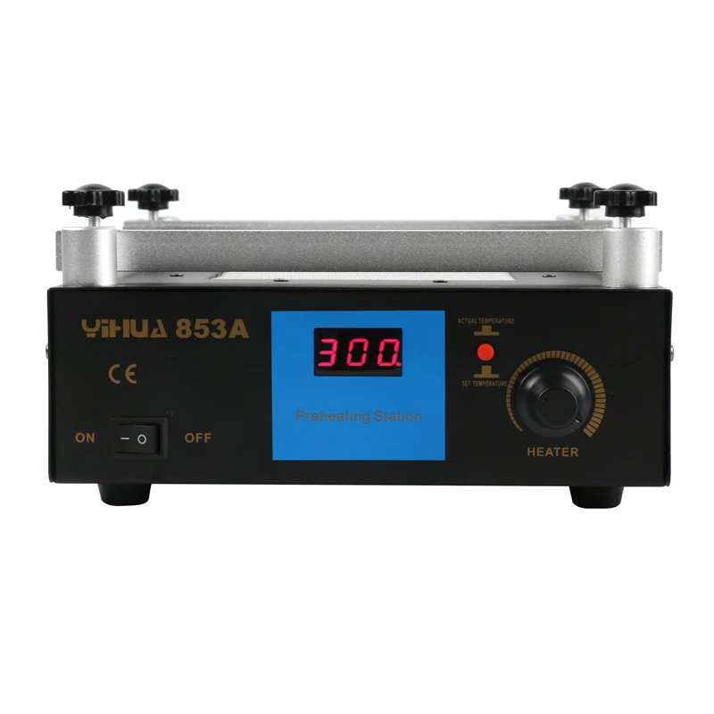 YIHUA 853A 220V Цифровая паяльная станция высокой мощности ESD BGA для распайки печатных