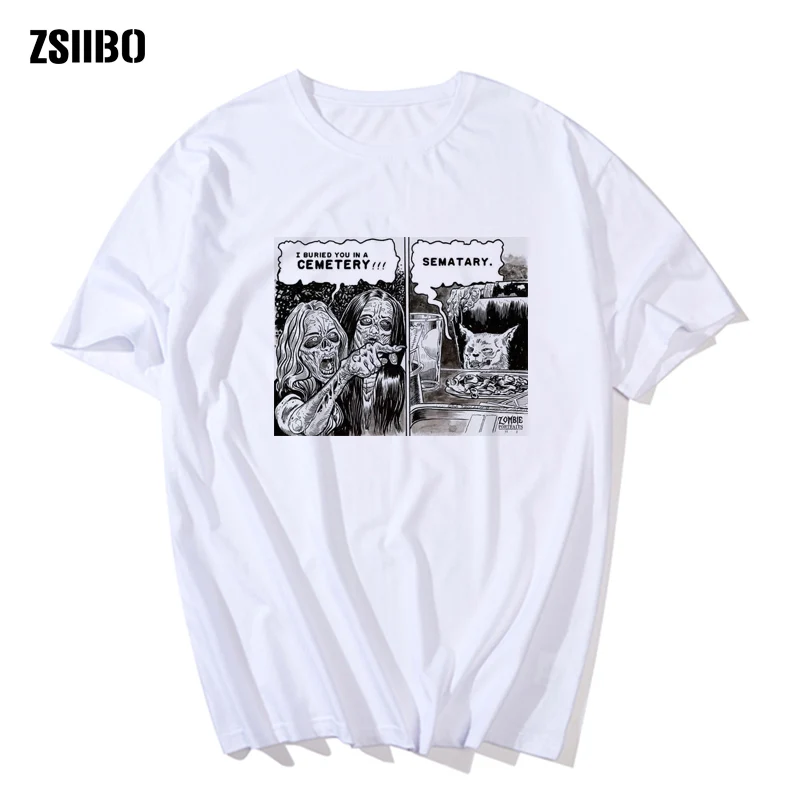 white7 ZSIIBO, смешная женщина, орет на кошку за обеденным столом, Мужская футболка, высокое качество, футболка s для мужчин и женщин, картина в стиле аниме, одежда - Цвет: white7