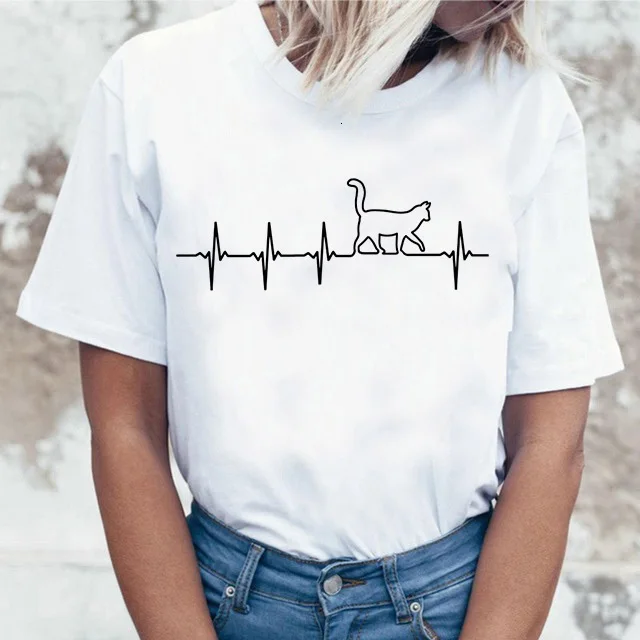 Забавная футболка Mona Lisa Cat для женщин Kawaii Топы Футболка Harajuku 90s Kawaii одежда футболка уличная Ulzzang Женская летняя футболка