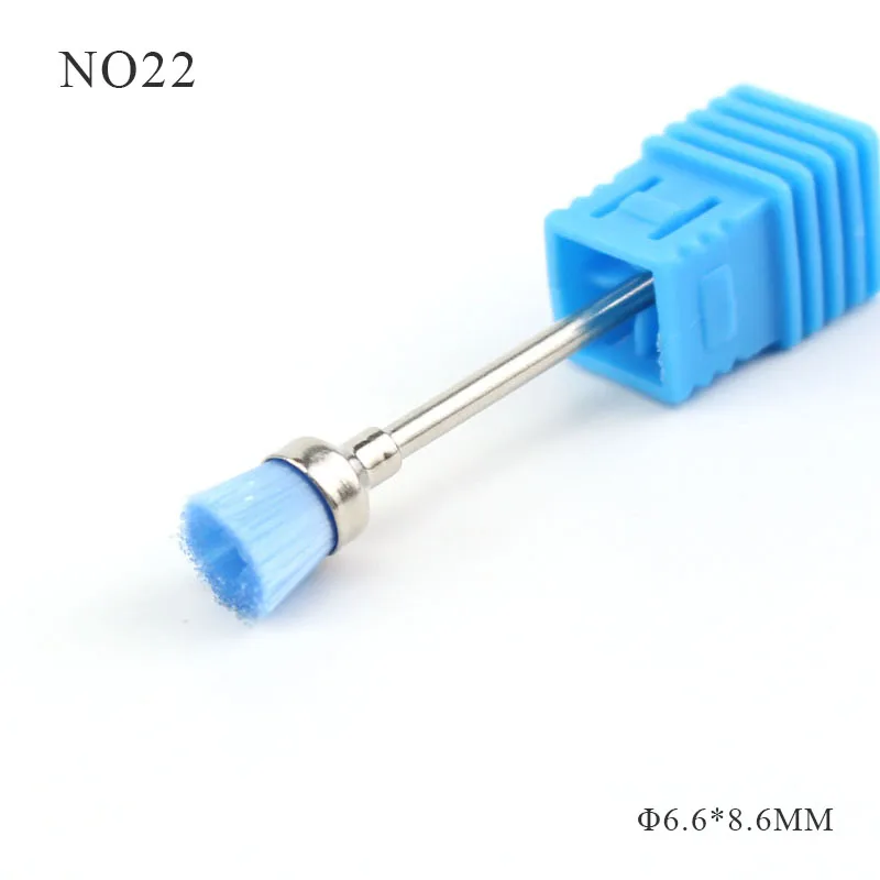24 типа Алмазный керамический сверло для ногтей кутикулы чистый роторный фрезерный станок сверла аппарат для маникюра аксессуары инструменты - Цвет: NO22