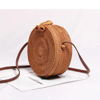 

Summer Straw Bag Mini Women Bag Handmade Crossbody Bag Beach Street HandBags Bohemia Bolsas Femininas