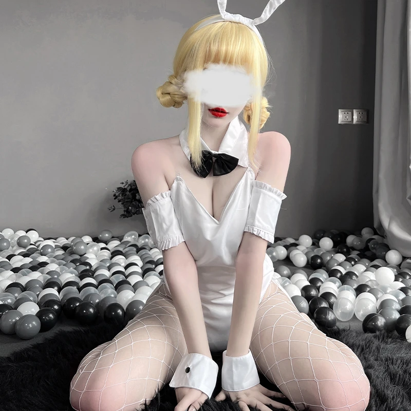 Senpai conjunto exótico de conejo para chica, traje Sexy de Anime,  disfraces Porno de una pieza, lencería Kawaii|Disfraces eróticos| -  AliExpress