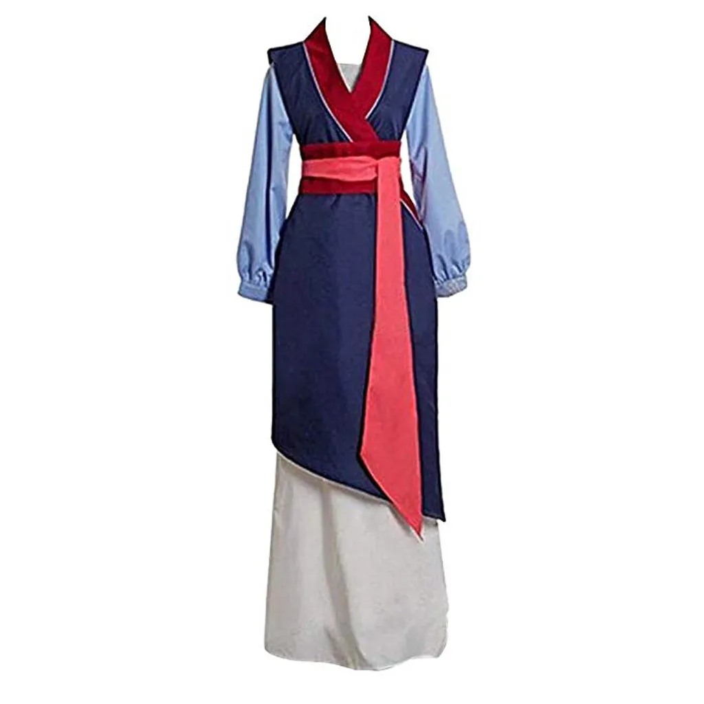 Женское платье принцессы, костюм кимоно для косплея, синее платье, костюм из фильма, синее нарядное платье с открытыми плечами, платья для