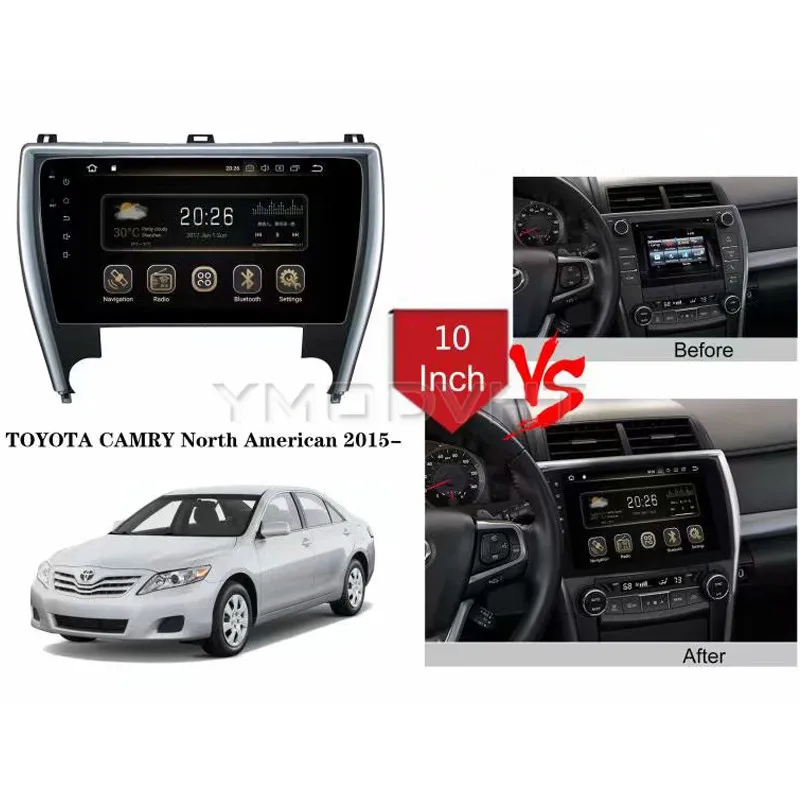YMODVHT 10 дюймовый 4G Восьмиядерный Android 9 0 7 1 автомобильный DVD плеер для Toyota Camry