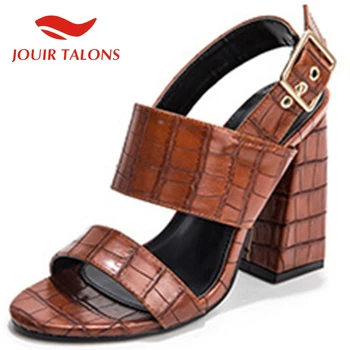 

JOUIR TALONS 2020 Dropship Rome Women Pumps Square Heels Summer Casual Woman Sandals