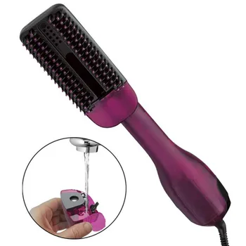 

Hair Straightening Brush One-Step Salon Smooth & Shine Hair Dryer & Styler Steam Hair Straightener Brush Hot Air Brush Dryer