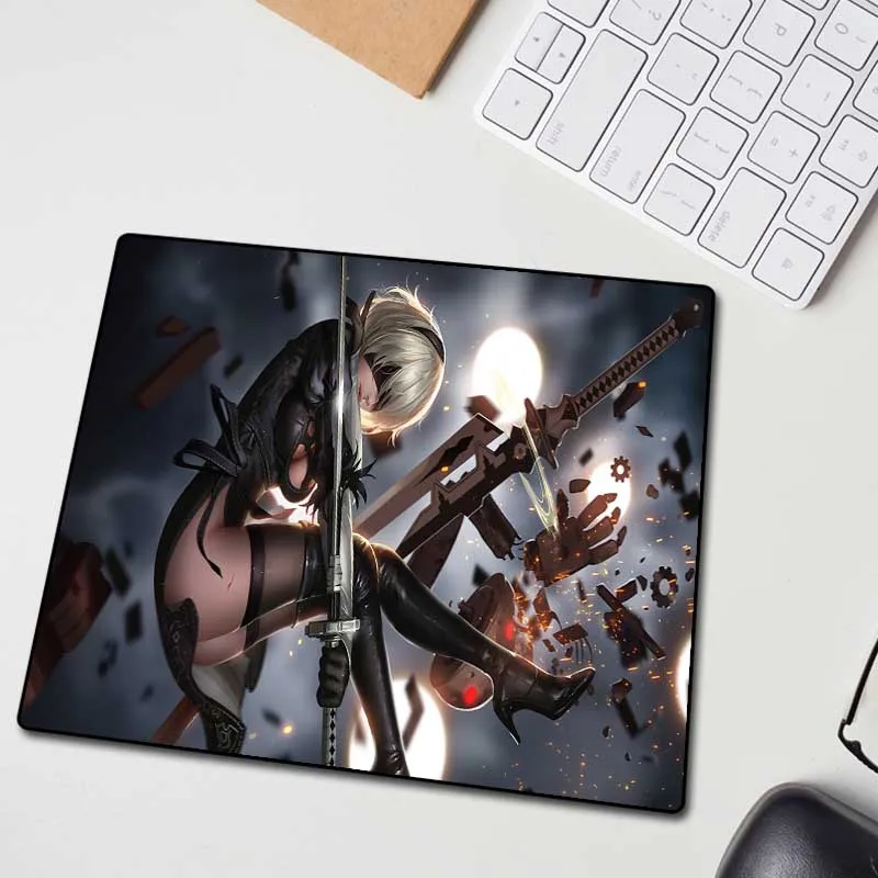  XGZ Anime NieR: Automat Custom Large Mouse Pad Exquisite Lock Edgea Computer Table Mat Rubber Non-s