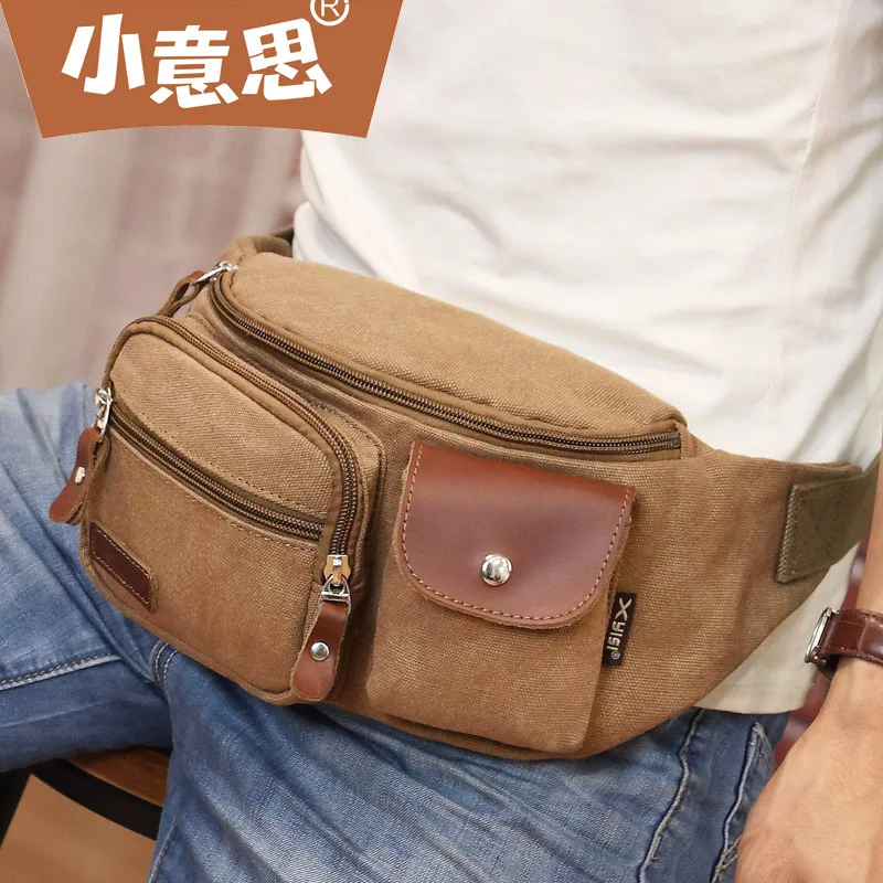 

New Style Men Wallet Canvas Korean-style Multi-functional Sports Leisure Bag