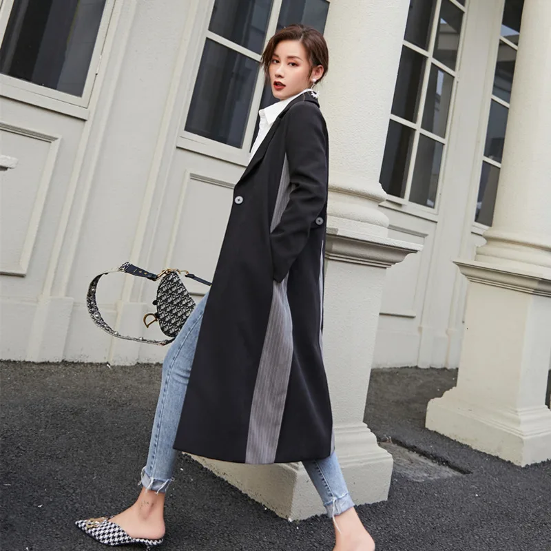 LANMREM/Новинка 2020 года сезон весна модная однотонная ветровка в полоску на одной