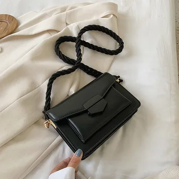 

Solid Color PU Leather Sac A Main Femme Crossbody Bags For Women Summer Small Shoulder Handbags Female Chain Bag