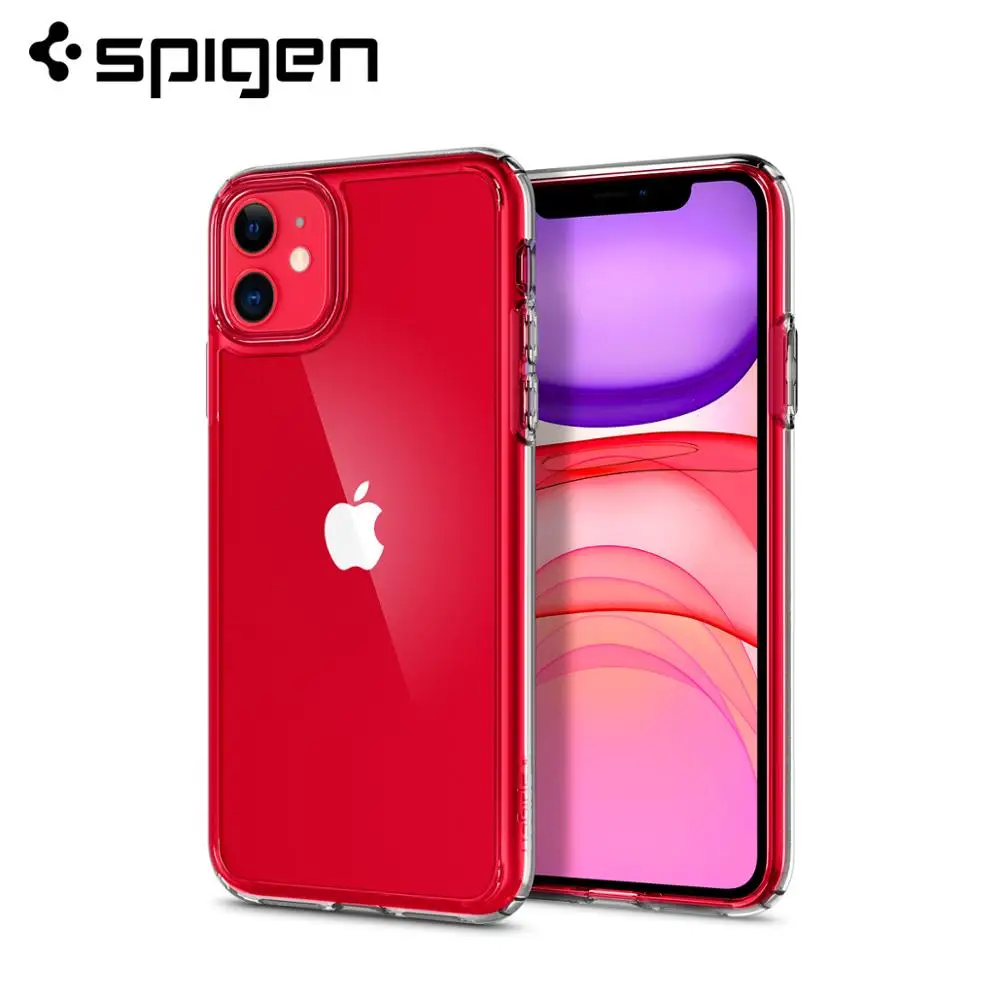 

Spigen Ultra Hybrid Series Soft Bumper + Hard Clear Back Panel Hybrid MIL-STD Drop Resistance Case for iPhone 11