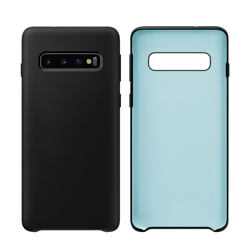 Силиконовый чехол для samsung S10 Plus, веб-версия для samsung Galaxy S10 S10e Plus, чехол - Цвет: Черный