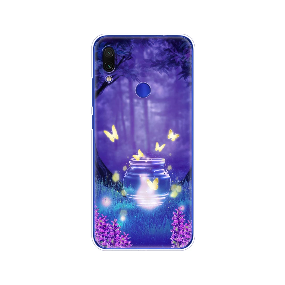 For xiaomi Redmi Note 7 Case Silicone Painting Soft TPU For xiaomi Redmi Note 7 Case 6.3 inch Fundas Coque Redmi NOTE 7 PRO Case cases for xiaomi blue Cases For Xiaomi