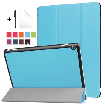 

Ultra-thin Case for Huawei MediaPad M3 Lite 10 Tablet Cover case for 10.1'' BAH-W09 BAH-AL00 BAH-L09 10" cover with film+pen