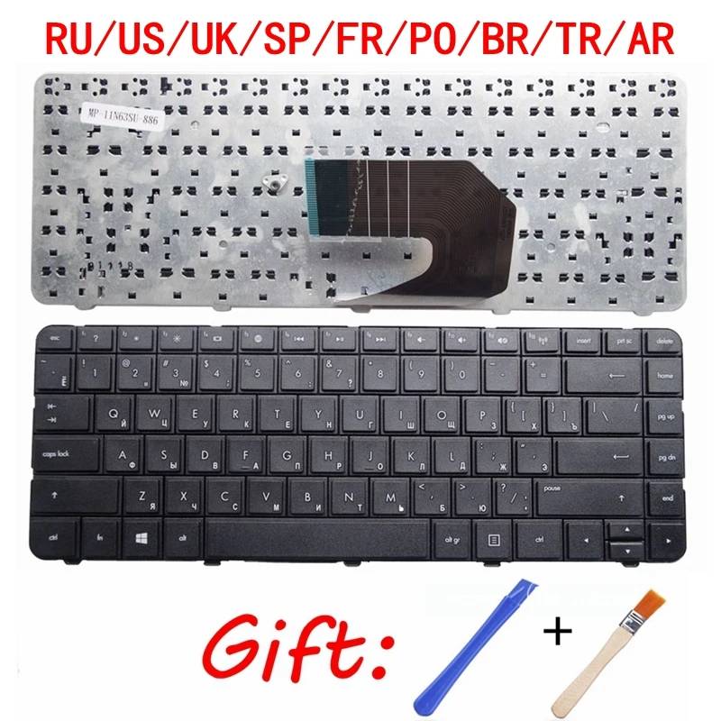 Клавиатура RU/US/UK/SP/FR/PO/BR/TR для HP CQ45-m03TX M01TU M02TU M01TX M05TX M02TX CQ430 CQ431 CQ435 CQ436 635 655 650 630 636 G4 |