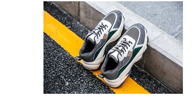 Красовки Предустановленная кроссовки Для женщин осенний модный круглый носок; Прямая поставка; разноцветные, для шитья толстая подошва на шнуровке Повседневная женская обувь