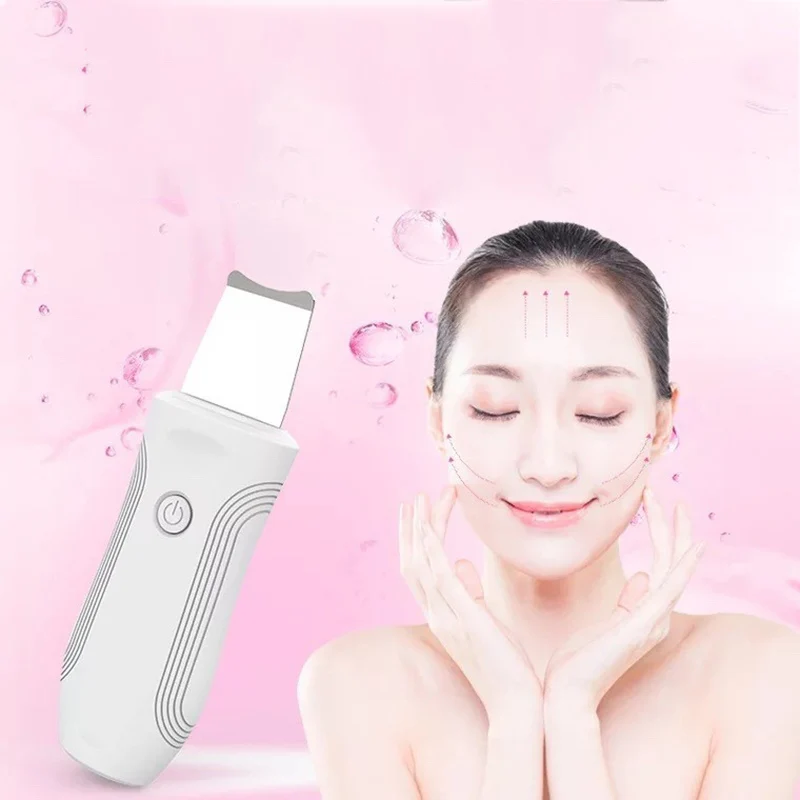 

Ultrasonic Shovel Ultrasonic Skin Scrubber Blackhead Remove Cleansing Instrument Facial Care Tool