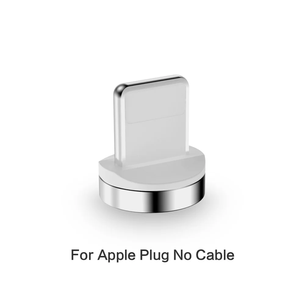 KSTUCNE 1M 2M 3A Магнитный USB кабель для быстрой зарядки и передачи данных для iPhone Xs Max магнитное зарядное устройство Micro usb type C кабель для samsung - Цвет: For Apple Plug