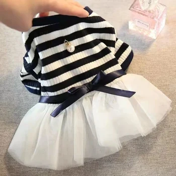 강아지용 여름 공주 반려동물 드레스, 작은 강아지 동물 고양이 투투, 치와와 요크용 웨딩 파티 스커트 옷
