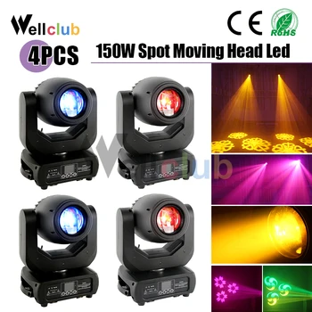 

4pcs Moving Head Light 150W Led Spot Dmx Control Dj Light Led Spot Stage Light For Disco Bar Wedding Band