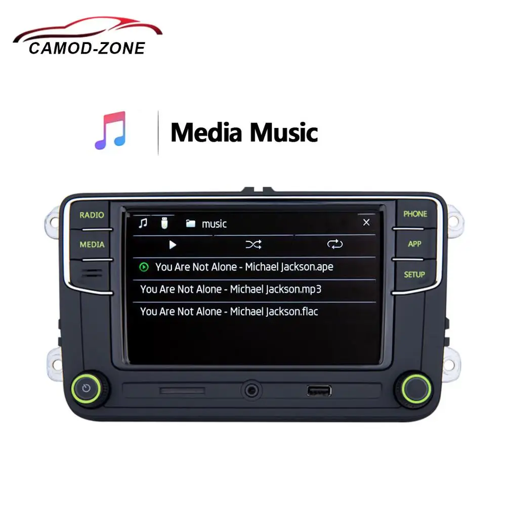 RCD330 Plus RCD330G зеленый светильник Noname Android Авто Carplay кнопка автомобиля радио 6RD 035 187B для Skoda Octavia Fabia Superb Yeti