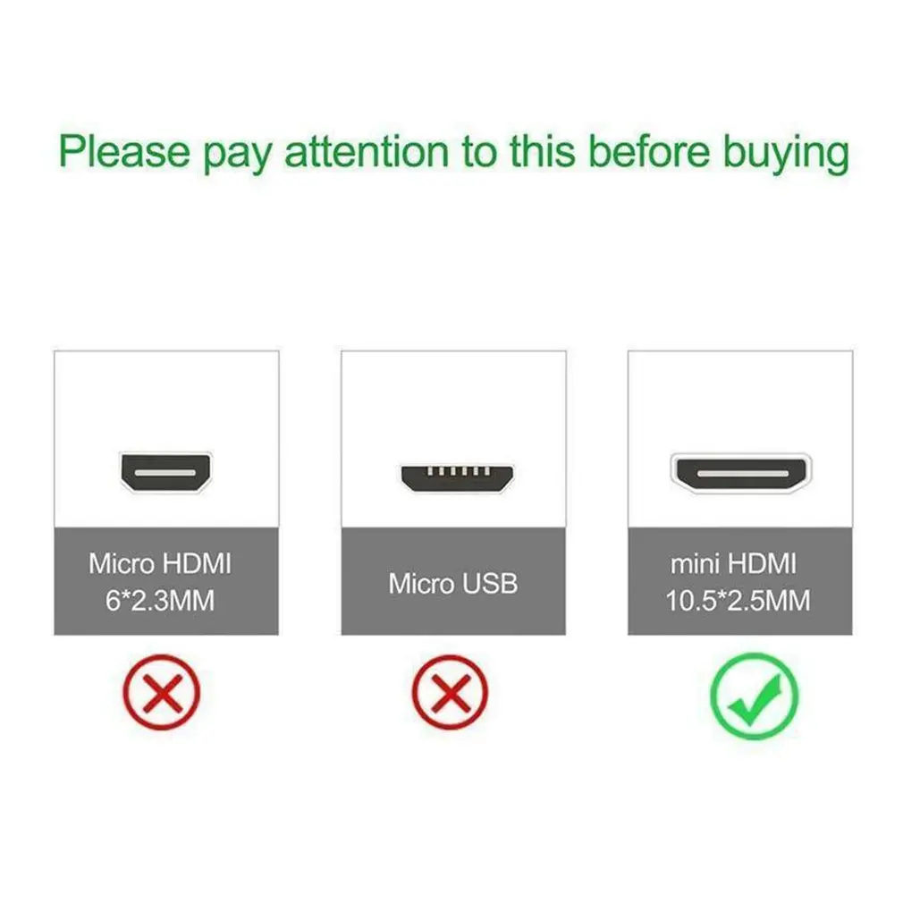 0,3 м HDMI в Mini HDMI кабель-адаптер штекер-папа кабель Шнур 1080P видео адаптер видео разъем для ПК ноутбук